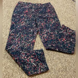 Vintage Gloria Vanderbilt Amanda Women Floral Jeans Size 14